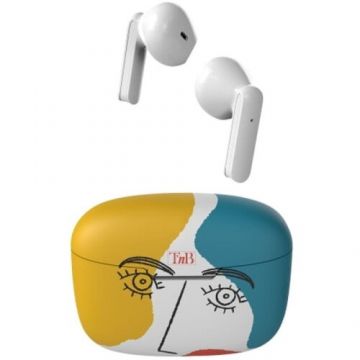 Tnb Casti in ear wireless TnB Xclusiv TWS Colecția exclusivă ART 3, Galben-Alb