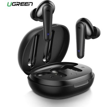 Ugreen CASTI Ugreen, WS106 wireless, intraauriculare - butoni, ANC, pt smartphone, microfon pe casca, conectare prin Bluetooth 5.2, negru