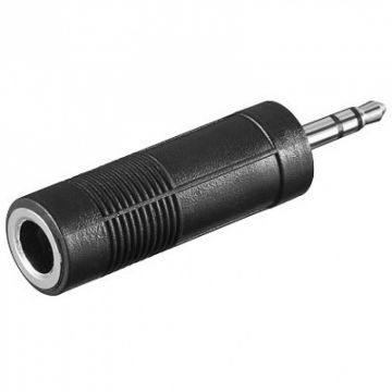 Adaptor jack stereo 3.5mm la 6.3mm T-M, KJR-01