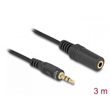 Cablu prelungitor audio jack 3.5mm T-M 3m, Delock 84002