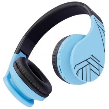 Casti Wireless Over-Ear Pentru Copii, PowerLocus P1, Protectie auz 85db, Microfon, Wireless, Bluetooth 5.3, Compatibilitate universala pentru iPhone, Android, Laptop, PC (Negru/Albastru) Casti Wireless Over-Ear Pentru Copii, PowerLocus P1, Protectie auz 85db, Microfon, Wireless, Bluetooth 5.3, Compatibilitate universala pentru iPhone, Android, Laptop, PC (Negru/Albastru)